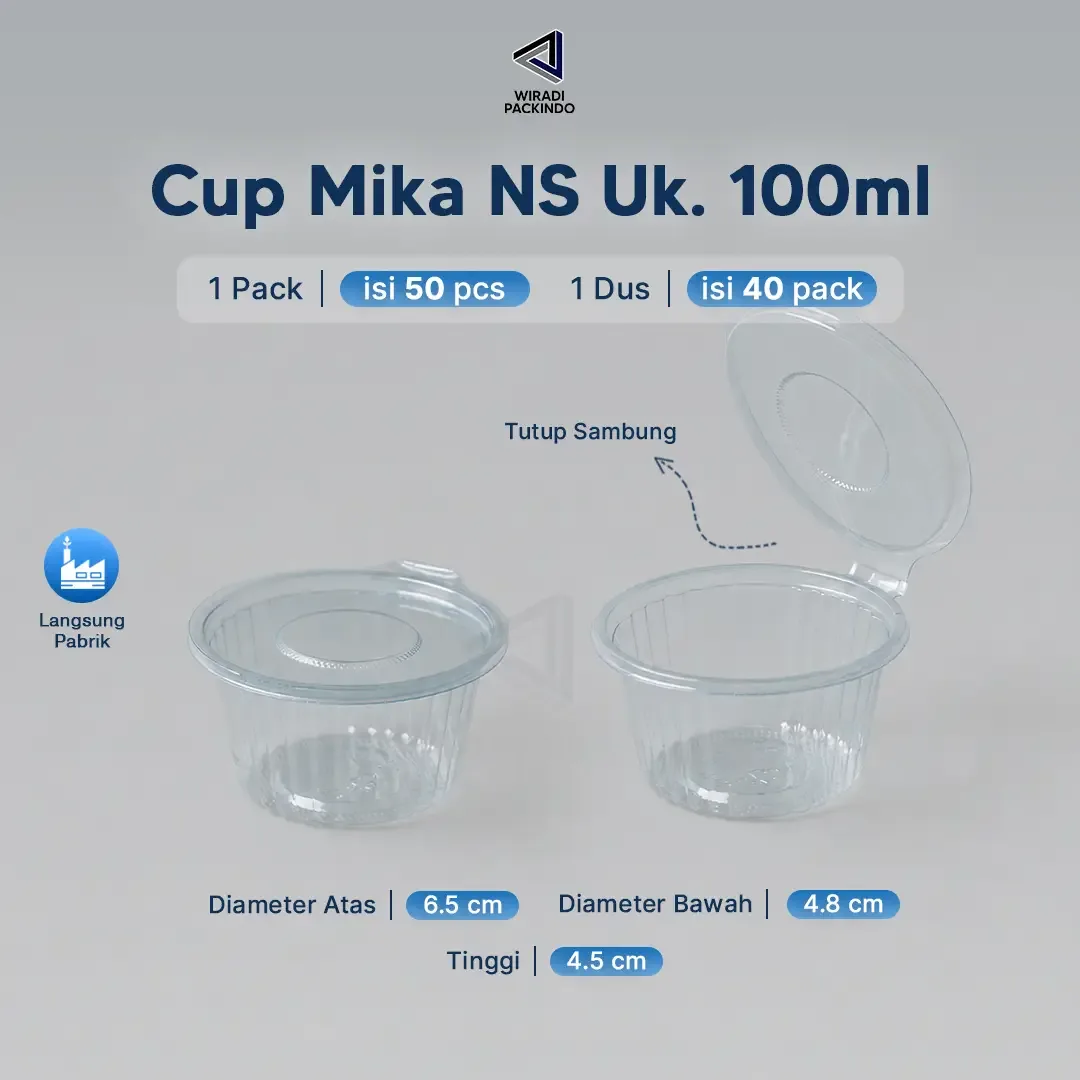 Cup Mika Sauce/Puding