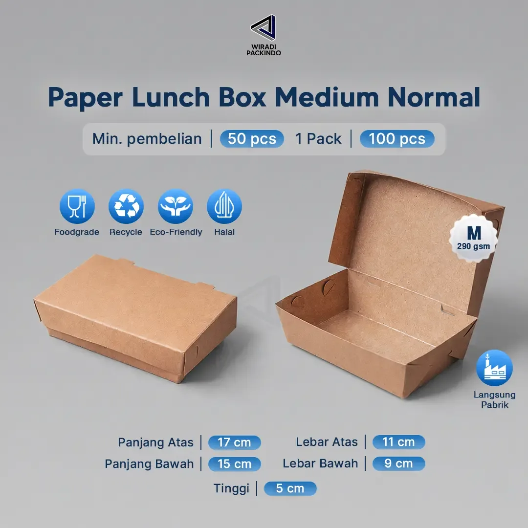 Paper Lunch Box Lembaran