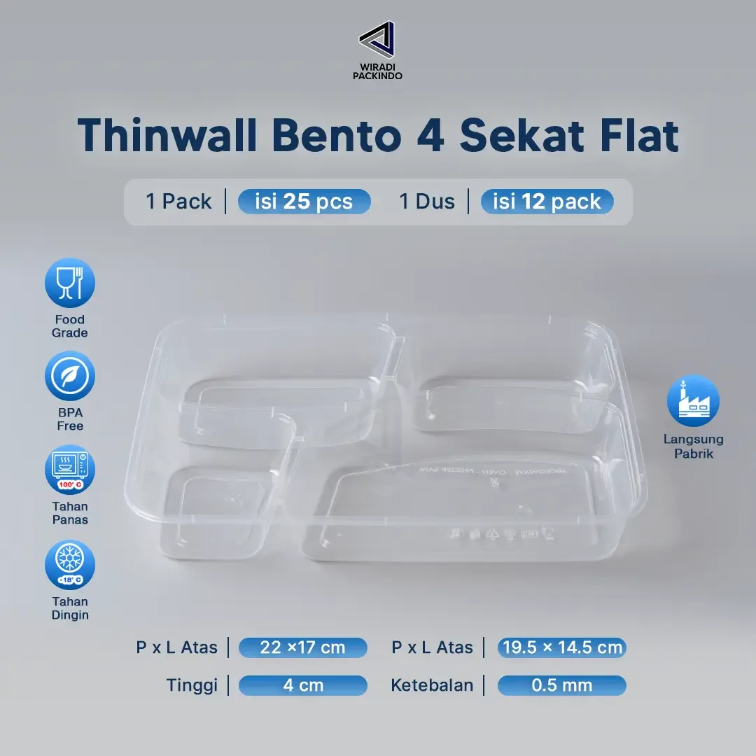 Thinwall Bento Sekat