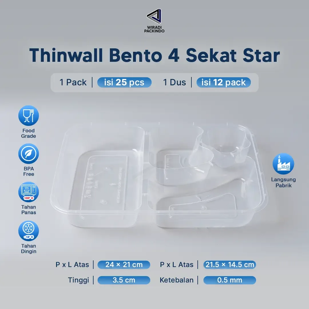 Thinwall Bento Sekat