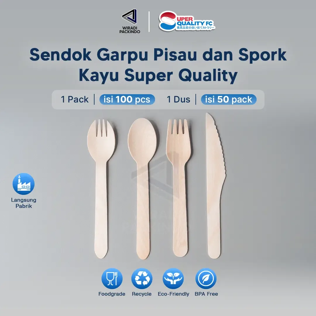 Alat Makan Kayu Sekali Pakai