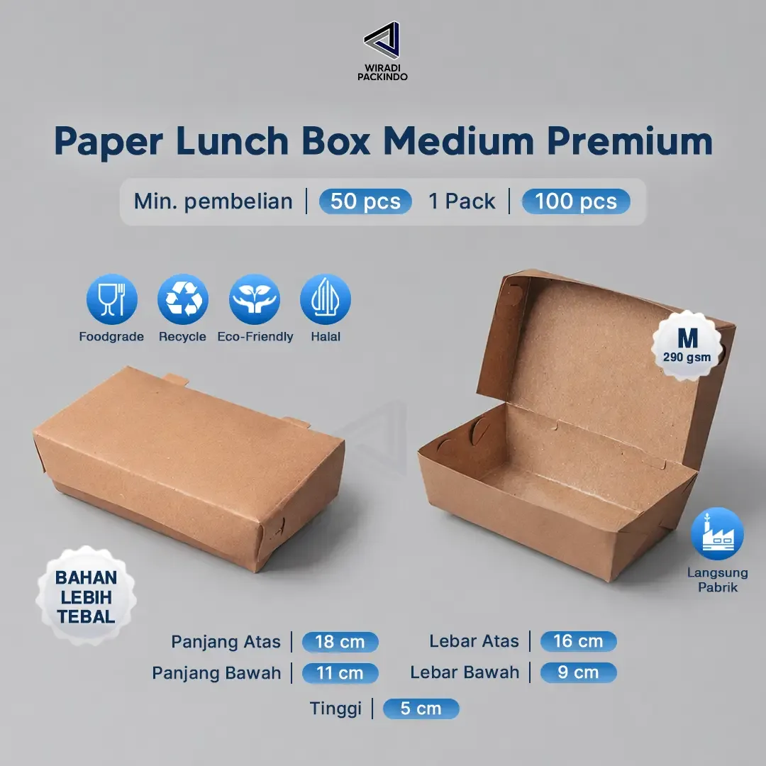 Paper Lunch Box Lembaran