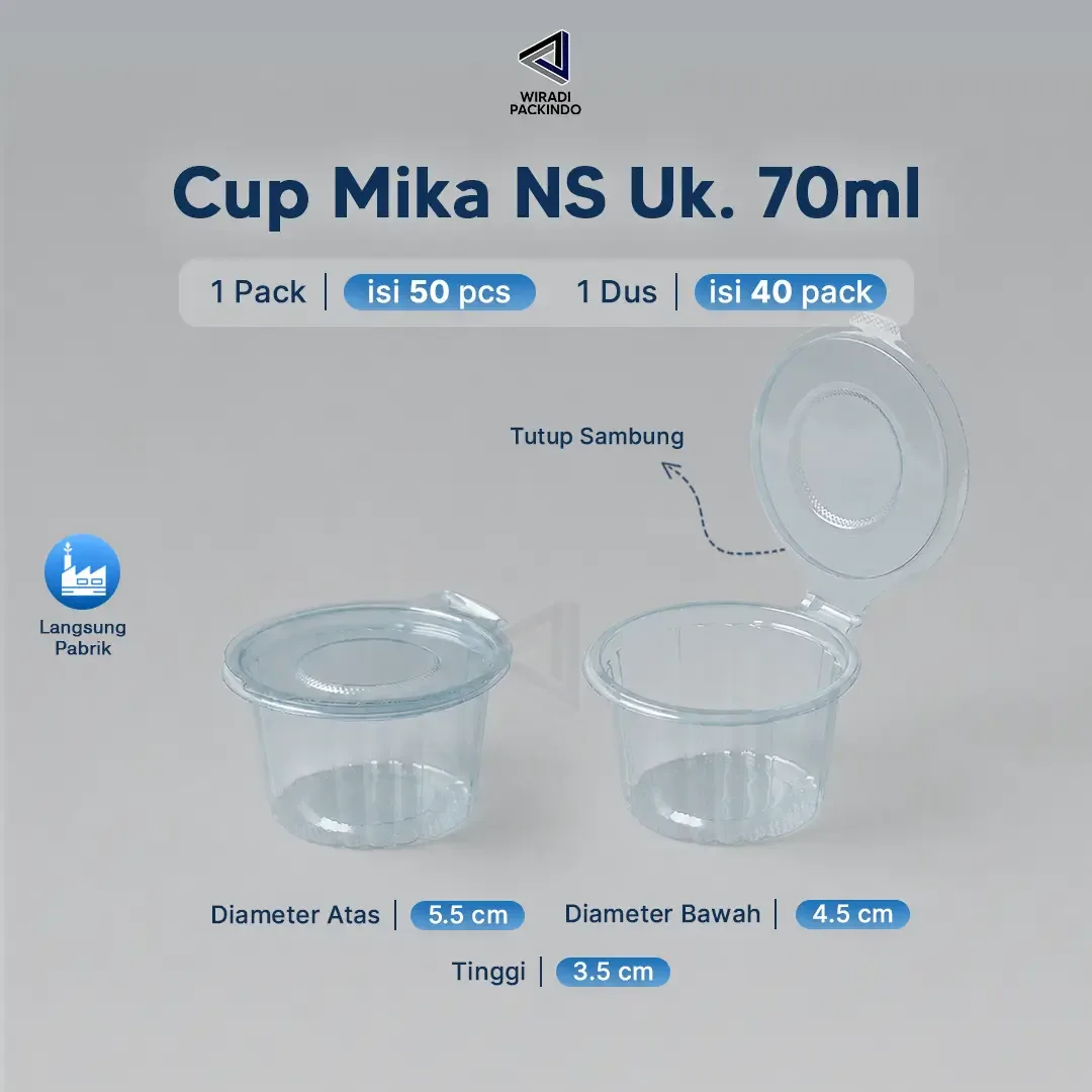 Cup Mika Sauce/Puding