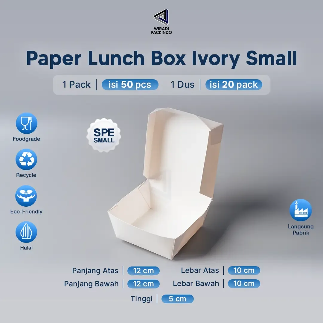 Paper Lunch Box Ivory Forming