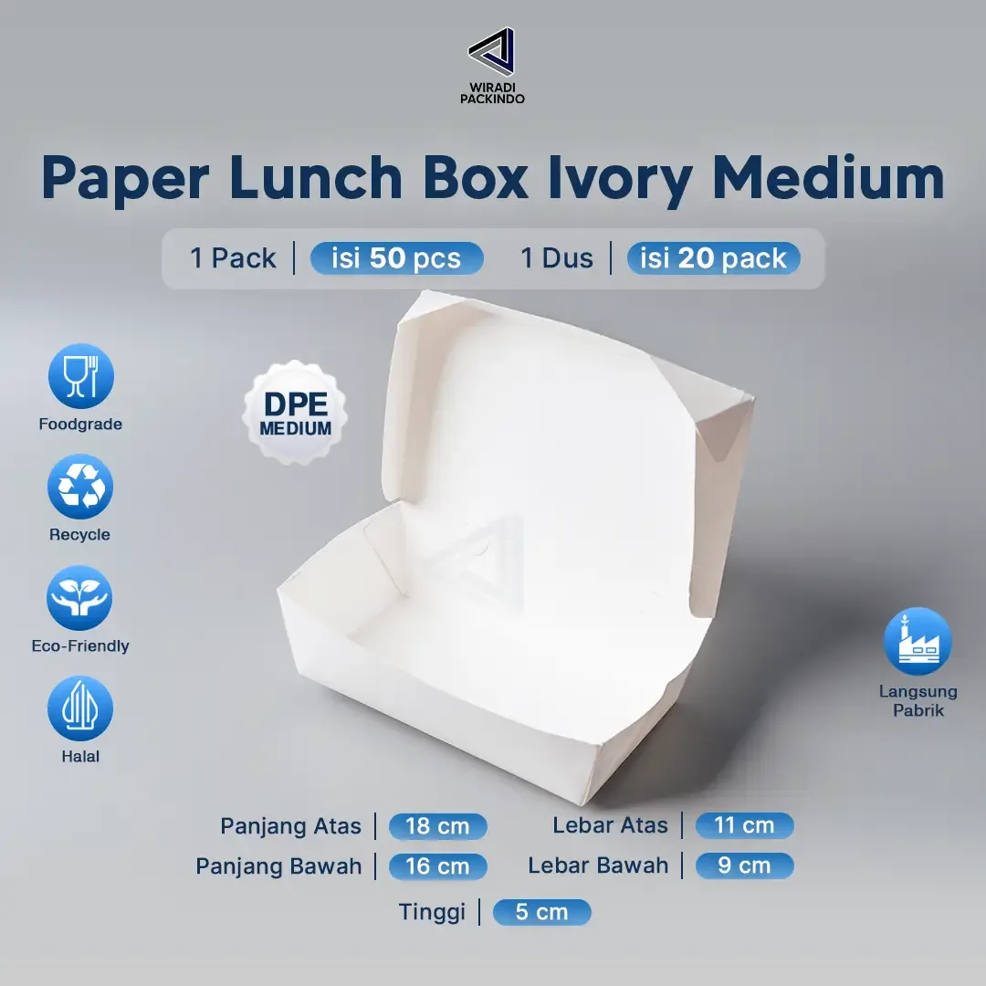 Paper Lunch Box Ivory Forming