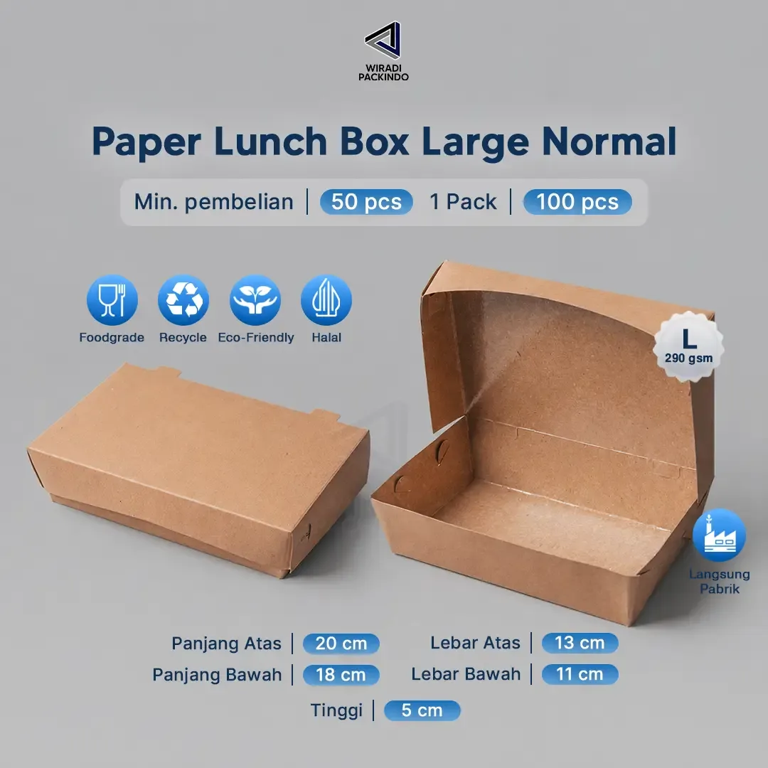Paper Lunch Box Lembaran